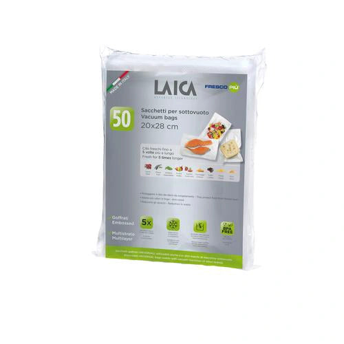 Laica Vacuum Bags 50pk 20cm x 28cm