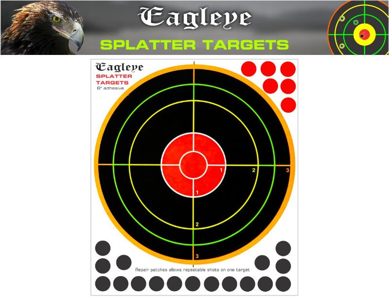 Eagle Eye Splatter Target Adhesive 5 pack