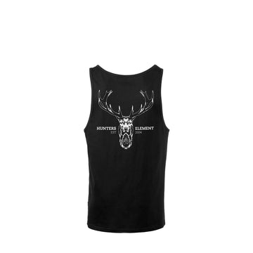 Hunters Element Mens Alpha Stag Singlet Black