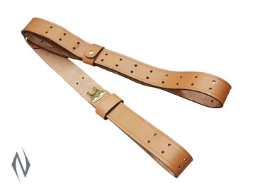 BUTLER CREEK MILITARY BROWN LEATHER SLING 1.25" XXXX