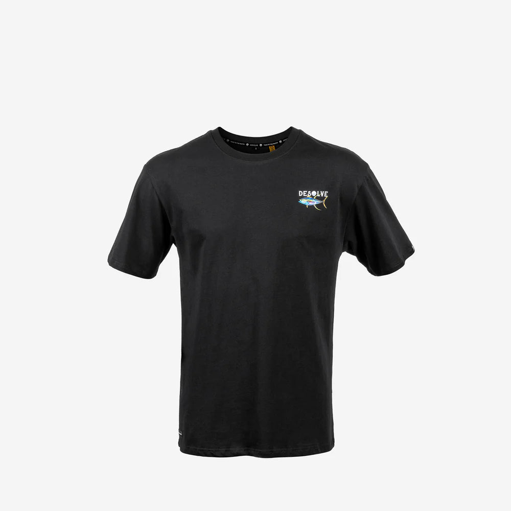 Desolve Mens Born To Battle Tee Yellowfin Black