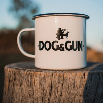 Dog & Gun Coffee Big Dog Enamel Mug