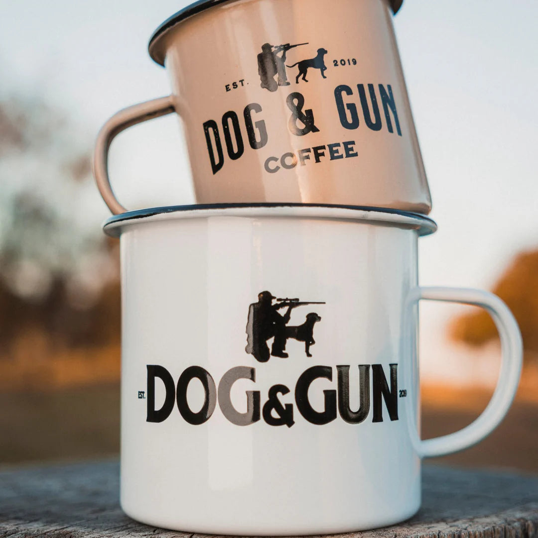 Dog & Gun Coffee Big Dog Enamel Mug