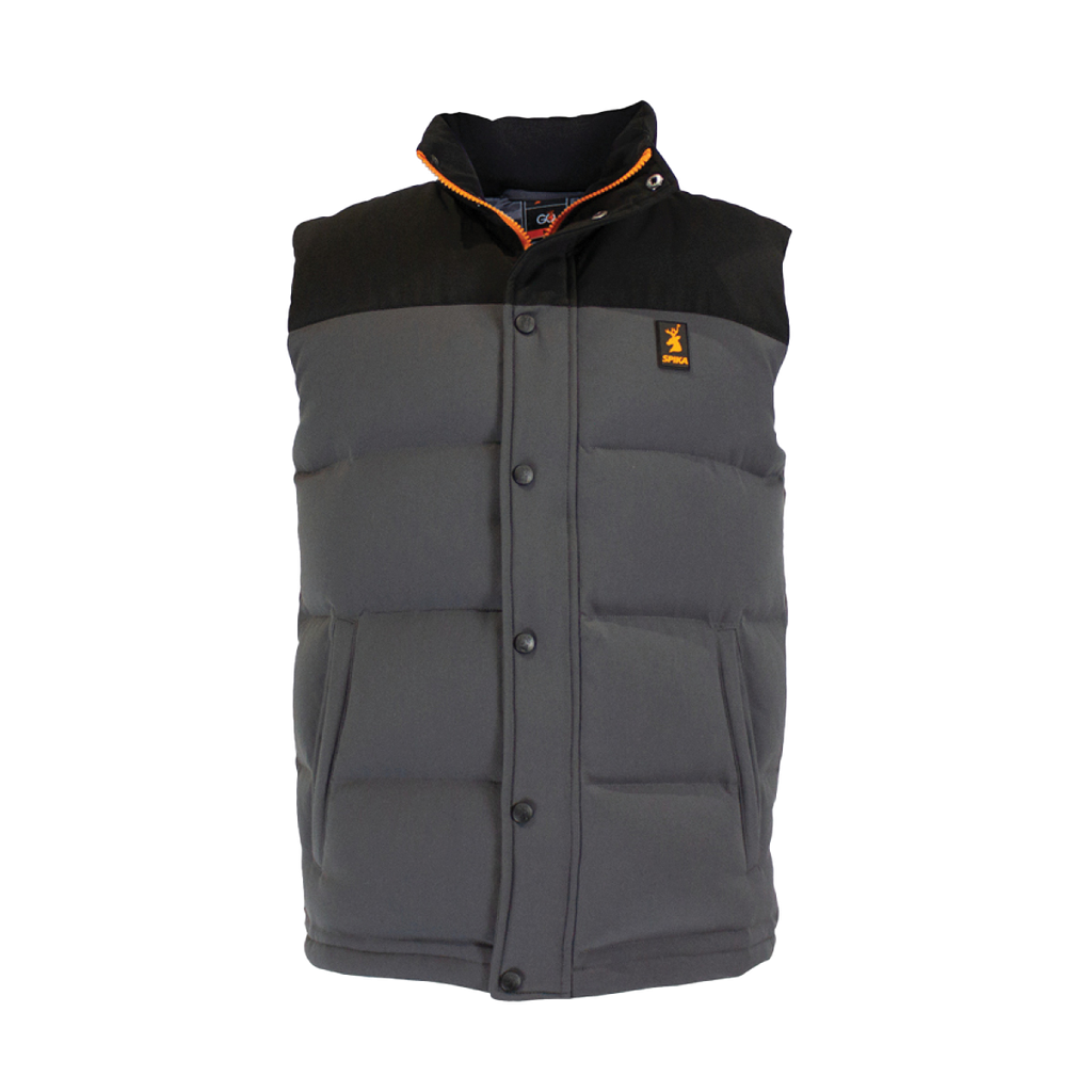 Spika Mens Go Casual Puffer Vest Grey
