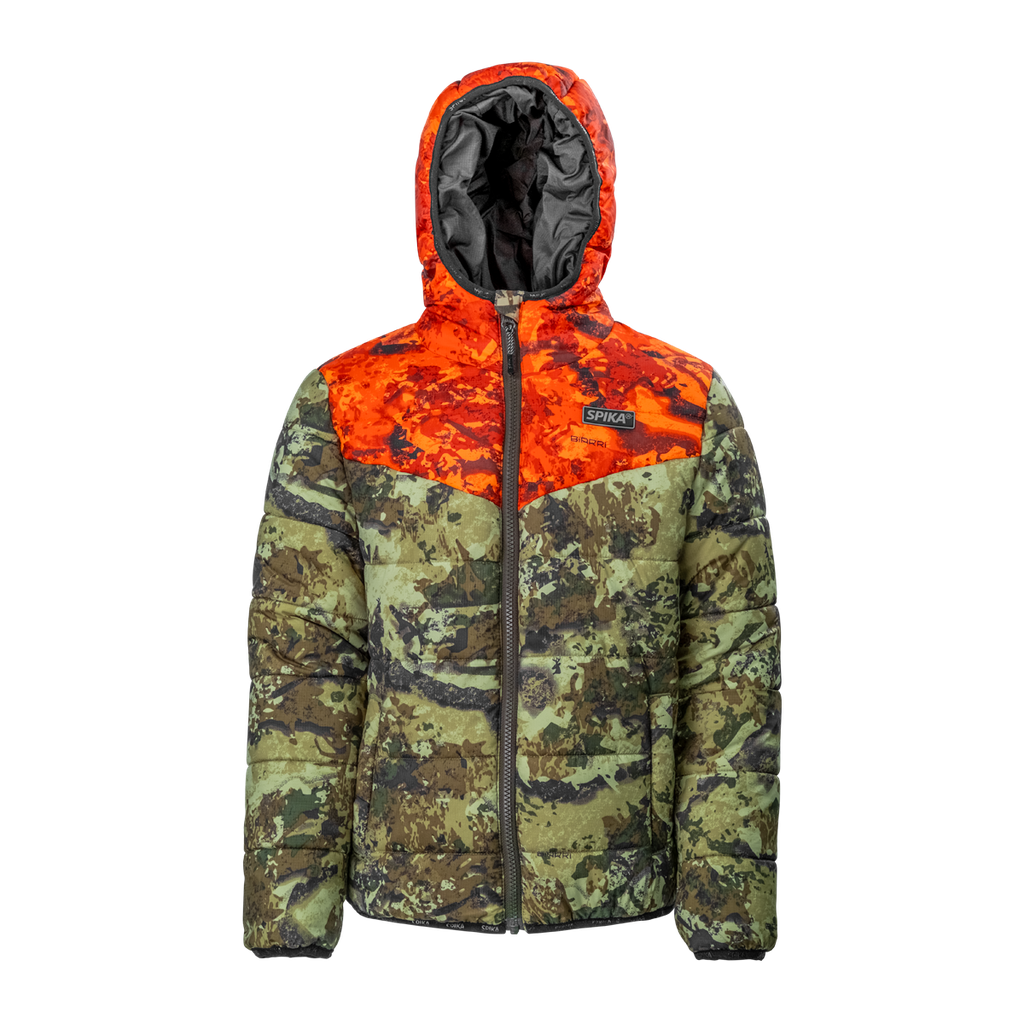 Spika Kids Terra Puffer Jacket Biarri Camo/Blaze