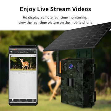 CCOP T6 4G Live Stream with solar panel Trail Camera