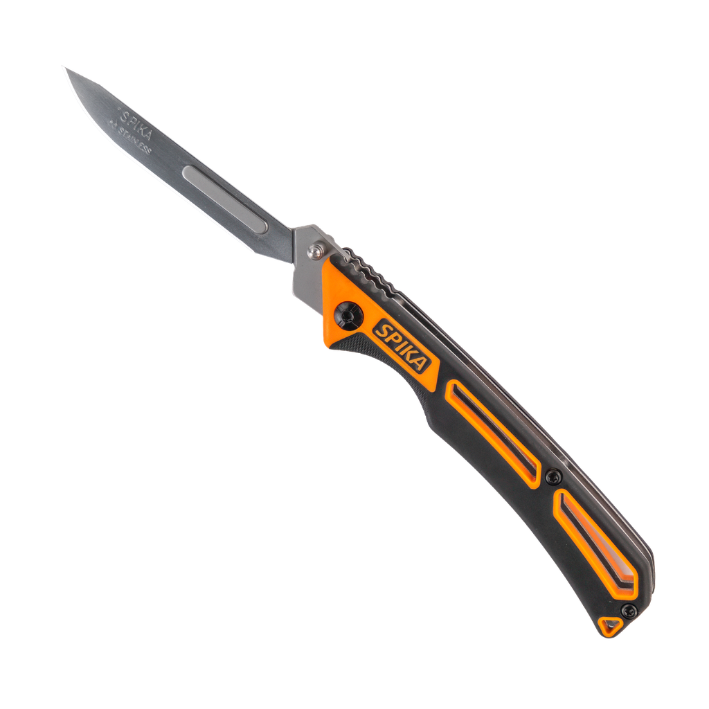 Spika Challenger Folding Scalpel - Black/Orange