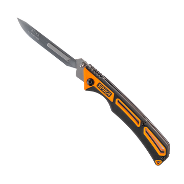 Spika Challenger Folding Scalpel - Black/Orange