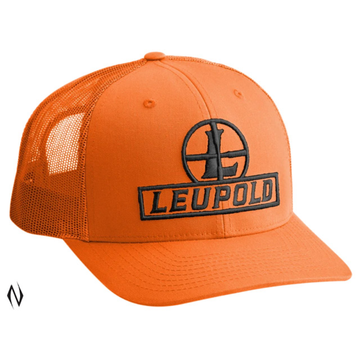 Leupold Reticle Trucker Flat Cap Blaze Orange