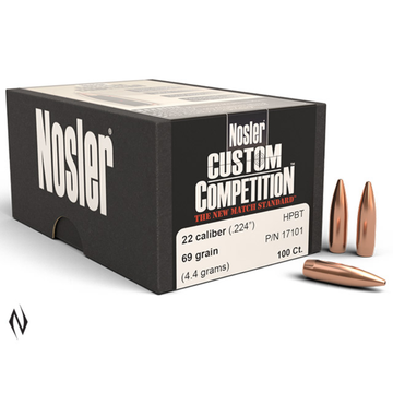 Nosler Custom Competition 22lr 69gr Projectiles 100 pk