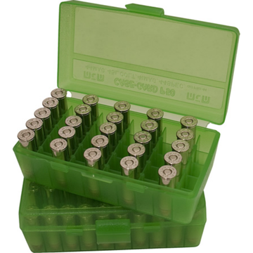 Ammo Box MTM 50 rd Pistol 44-45 Flip Top