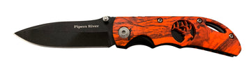 Orange Camo Folder Knife (PR134RCB)
