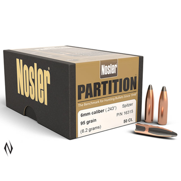 Nosler 6mm 95gr SP Partition 50pk