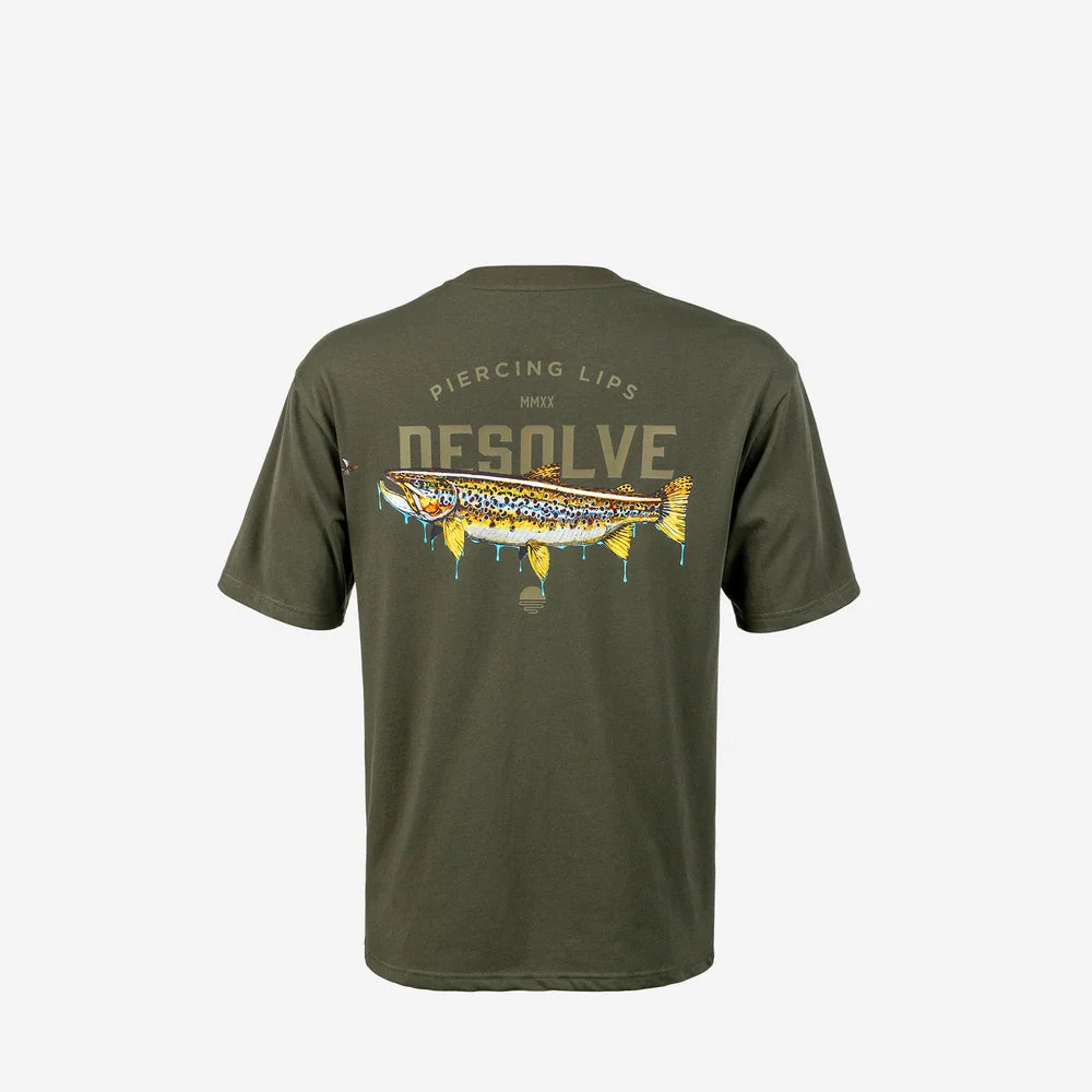 Desolve Mens Piercing Lips Tee Trout