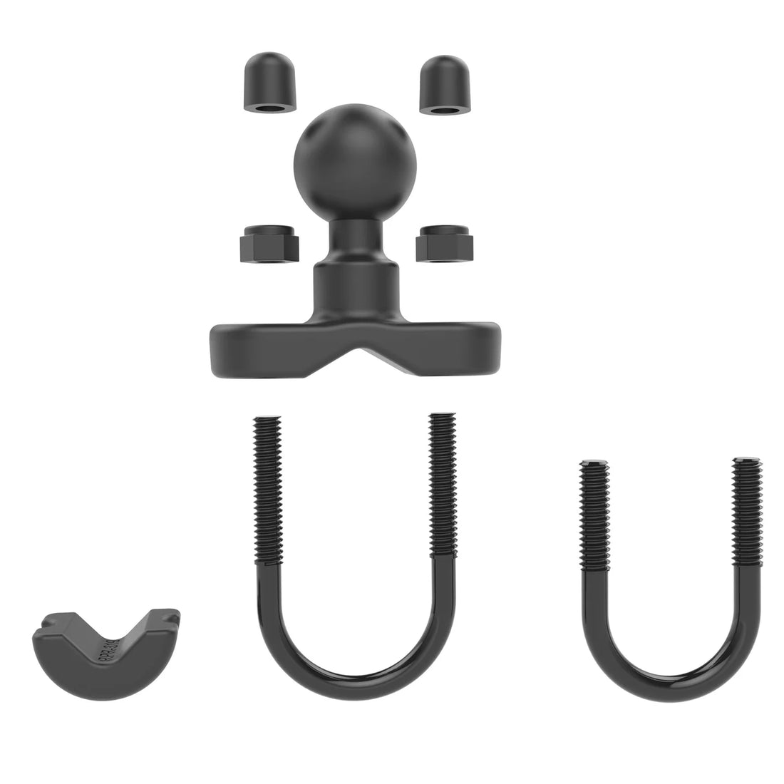 Ram Handlebar Mount Rail Base With Ball & Zinc U-Bolt