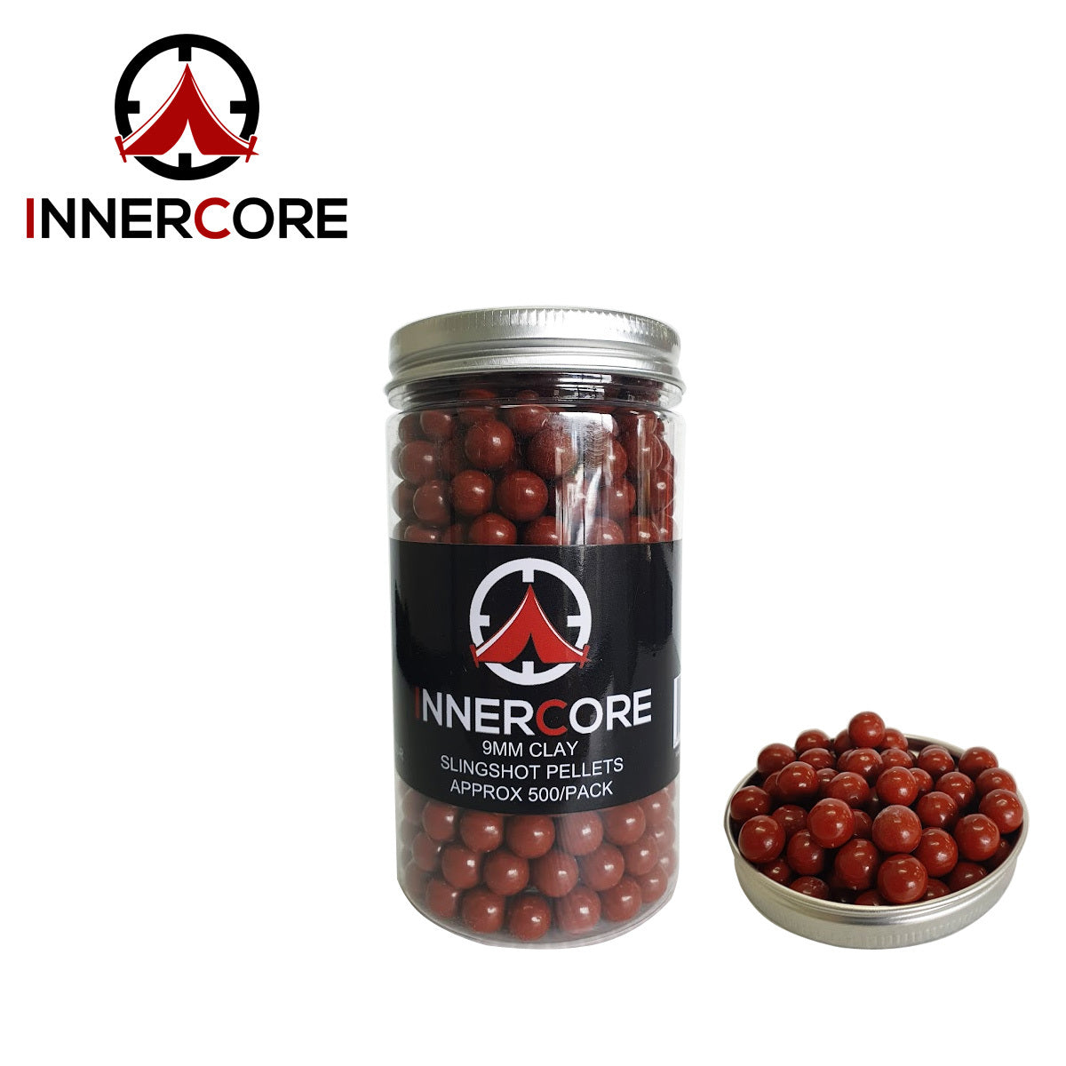 Innercore Clay Pellets 9mm RED (approx 500pk)