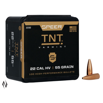 Speer TNT 22 Cal 55gr Projectiles (100pk)