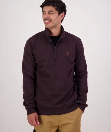 Swanndri Mens Fundamentals Quarter Zip Crew