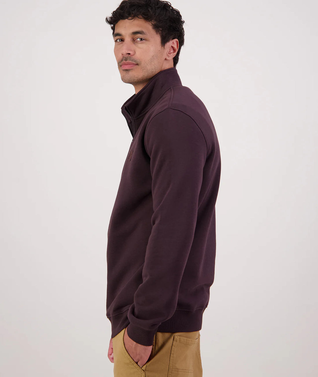 Swanndri Mens Fundamentals Quarter Zip Crew