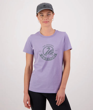 Swanndri Women's Original V4 T Shirt Lilac/Shadow