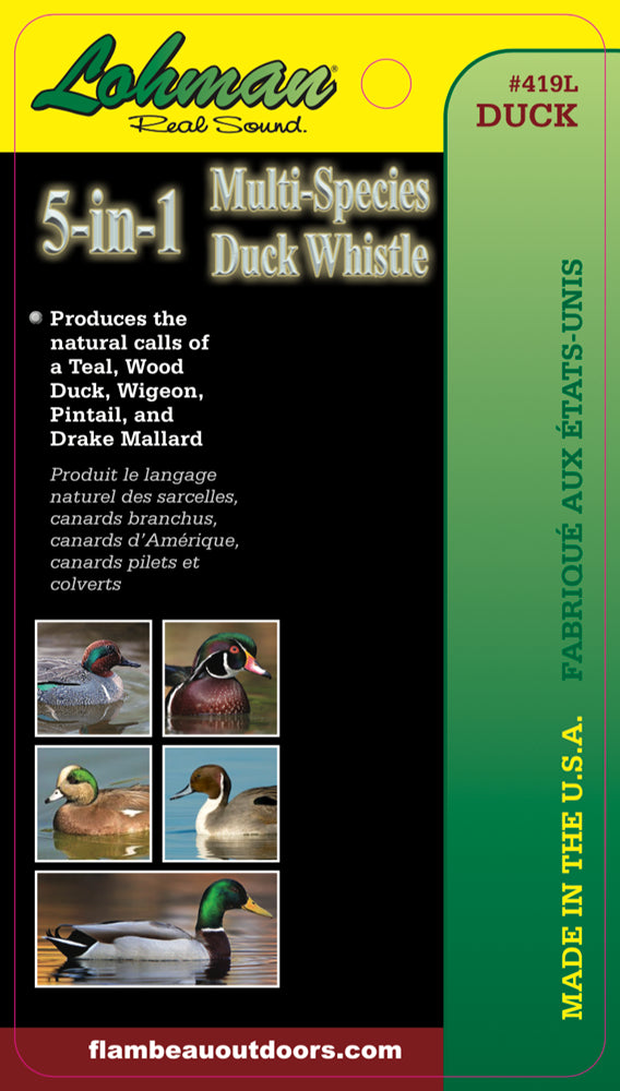 Lohman Multi Spieces Duck Whistle