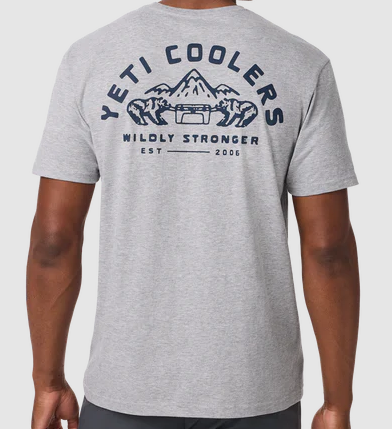 Yeti Mens Coolers Stronger Tee Heather Gray