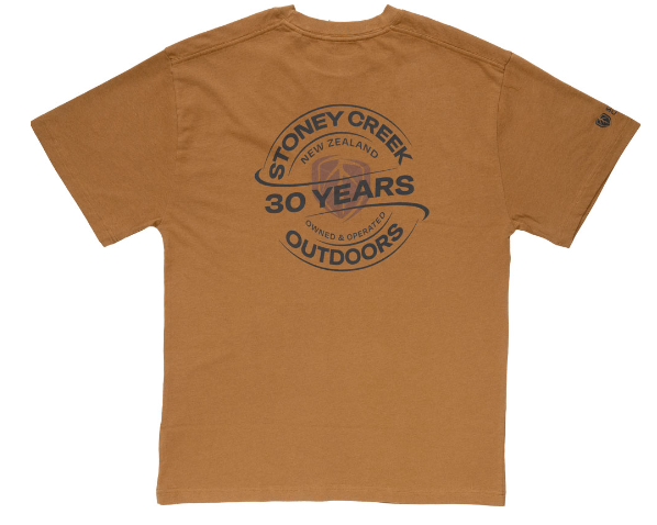 Stoney Creek Mens 30 Years Tee Rust