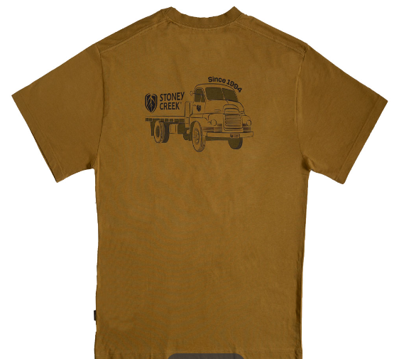 Stoney Creek Mens Flat Deck Tee Mustard