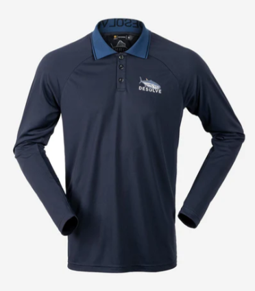 Desolve Mens Helios Polo Navy