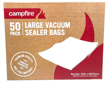 Campfire Vacuum Sealer Bags Lge 50pk