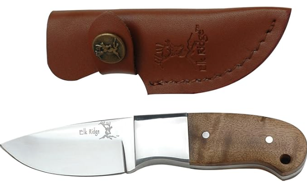 Elk Ridge Burlwood Fixed Blade Knife