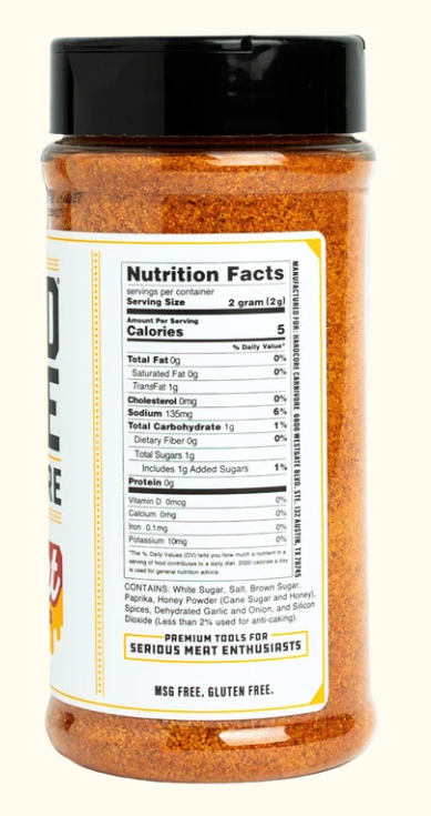 Hardcore Carnivore Sweet BBQ Rub