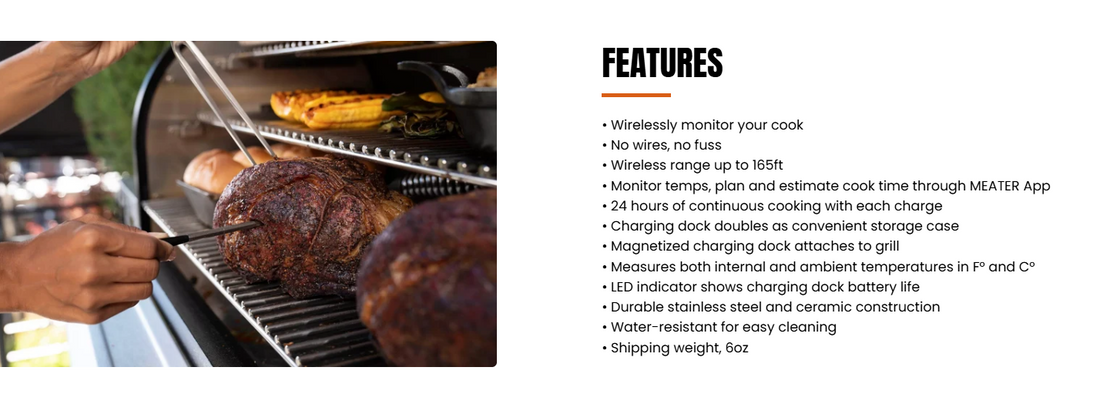 Traeger MEATER® PLUS WIRELESS MEAT THERMOMETER