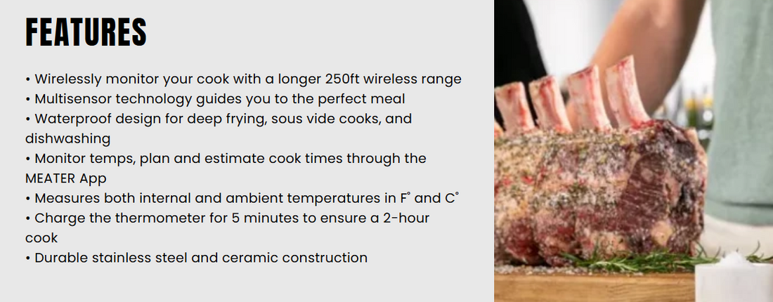 Traeger MEATER® PRO WIRELESS MEAT THERMOMETER
