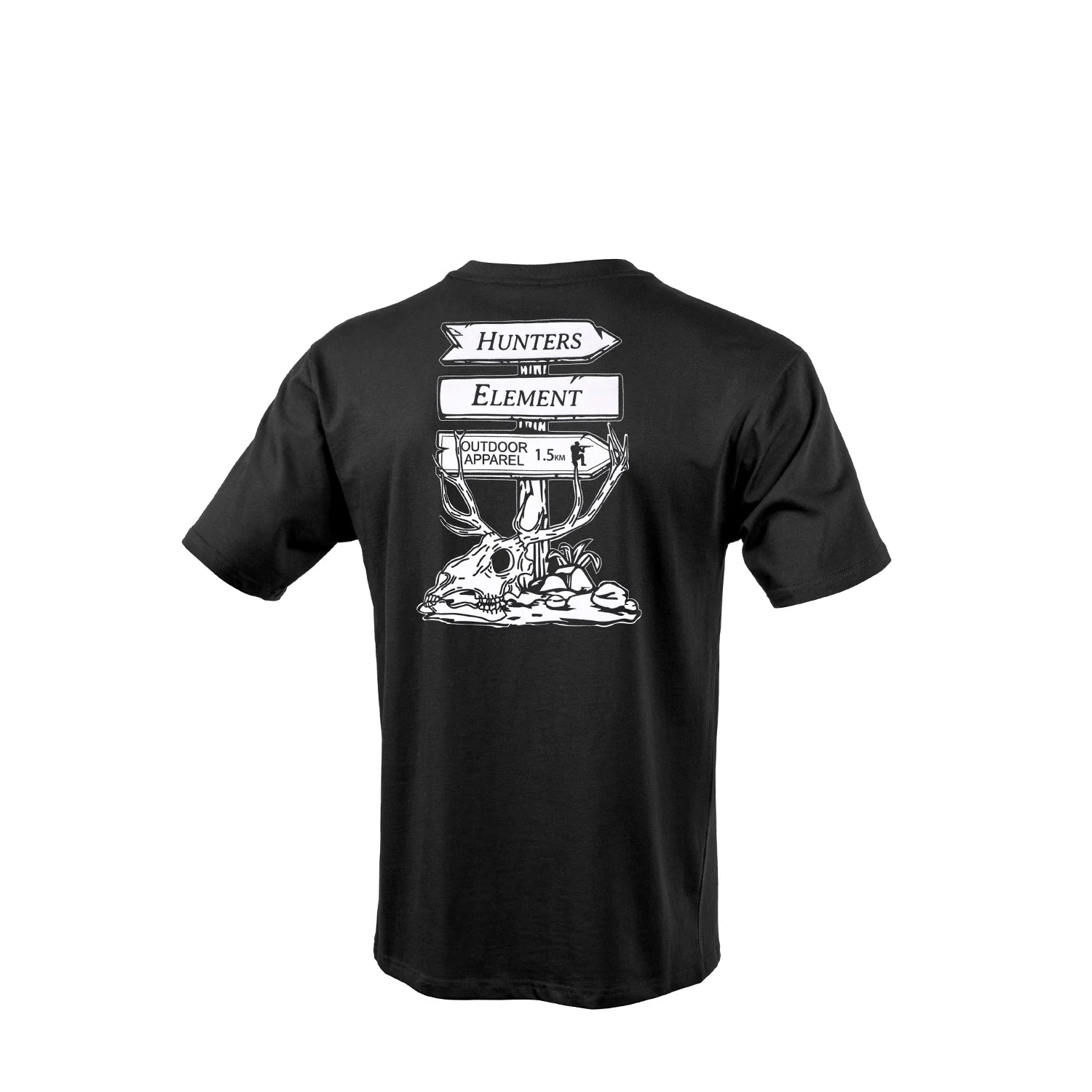 Hunters Elements Mens Sign Tee Black