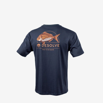 Desolve Mens Staple Snapper Tee Navy