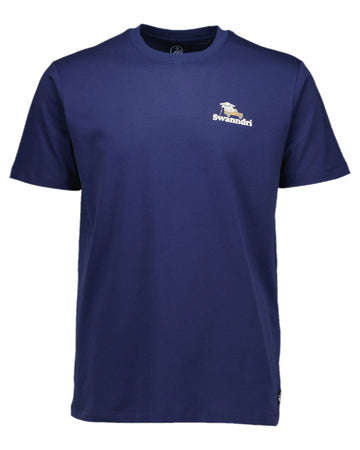 Swanndri Mens Pop Top Printed T-Shirt Navy/Light Taupe