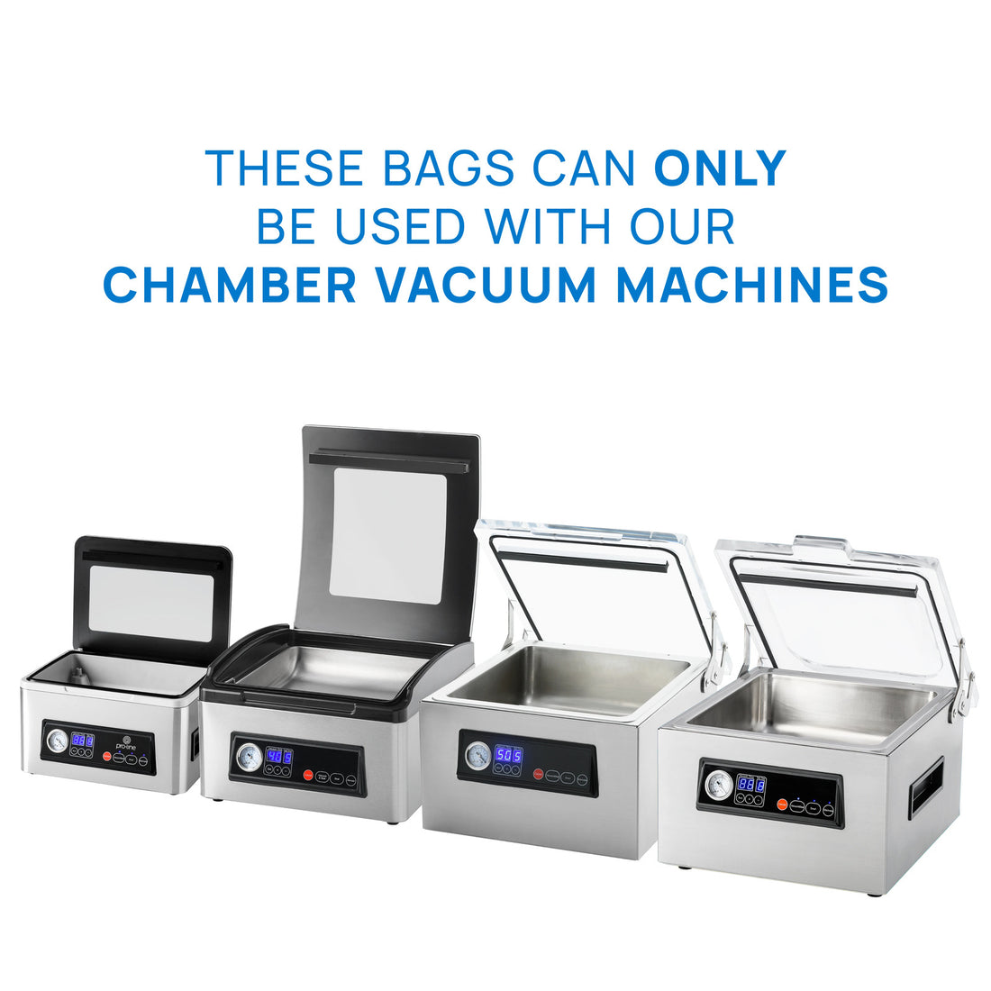 Pro Line Vacuum Sealer Bag Chamber 100PK 16x25cm