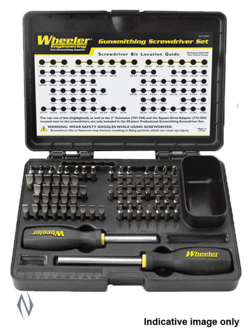 WHEELER SCREWDRIVER SET BASIC GUNSMITHING 72 PCE