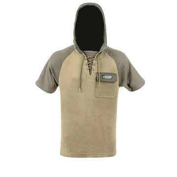 Hunters Element Mens Short Sleeve Whakarapu Hood Sand/Charcoal