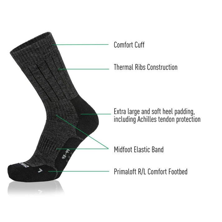 Lowa Socks Winter Grey Black