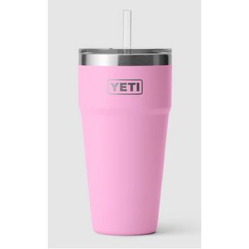 Yeti Rambler 26oz Straw Cup Power Pink