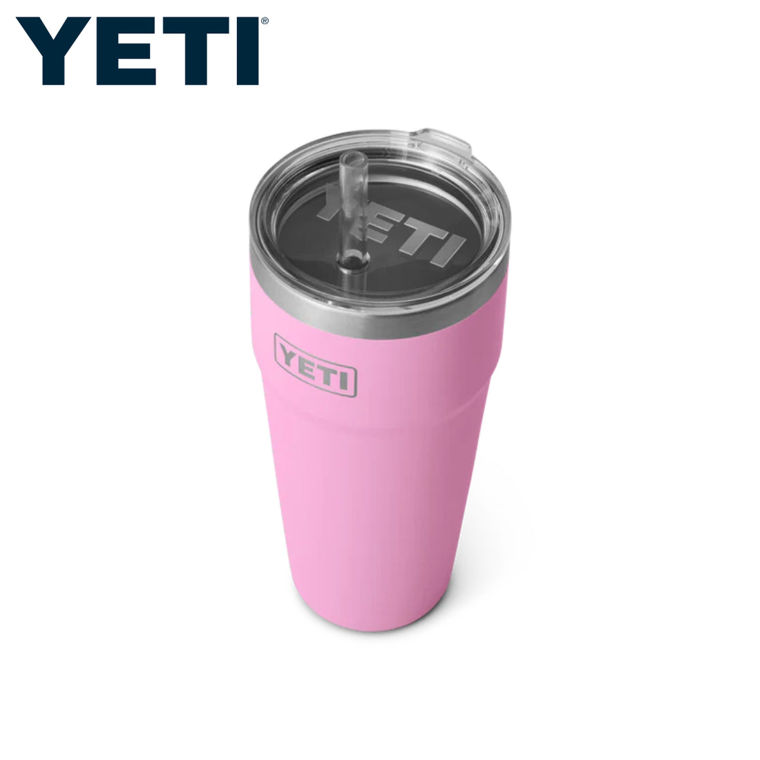 Yeti Rambler 26oz Straw Cup Power Pink