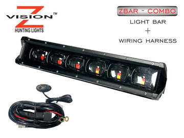 Z Vision Light Bar 6 Red And White & wiring harness