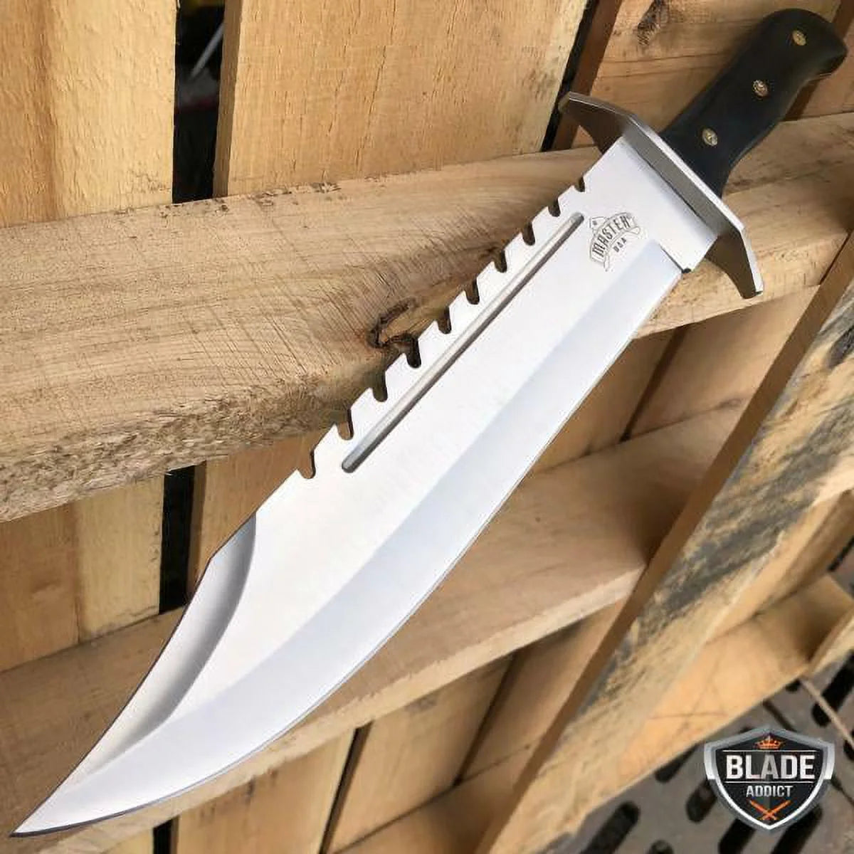 Gator Bowie Knife with sheath 16.5"