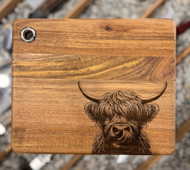 Chopping Board Etched Medium