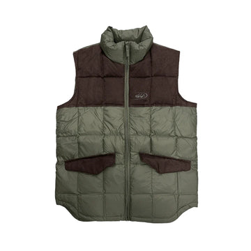 Beretta Mens New Down Vest Green/Brown