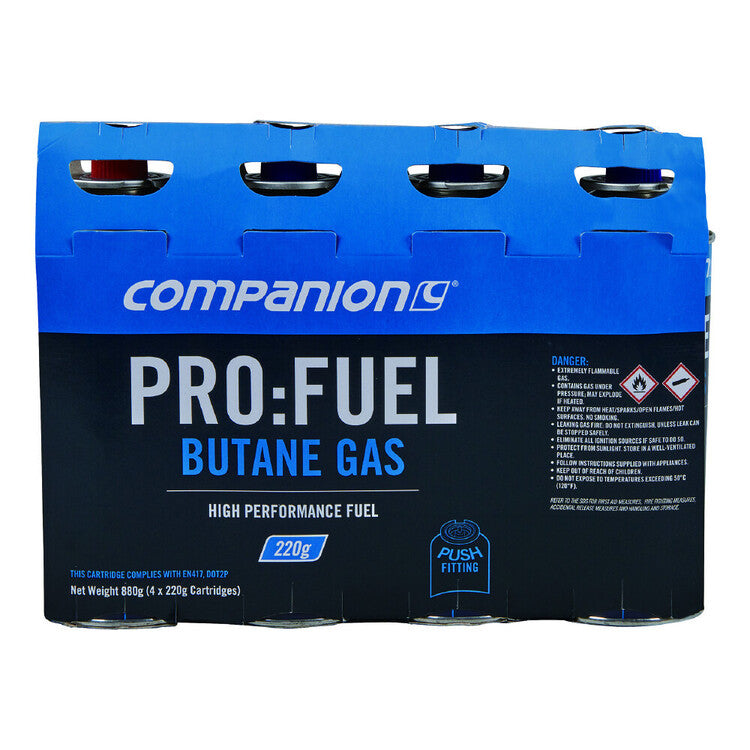 Companion Butane Gas 4pk 220g