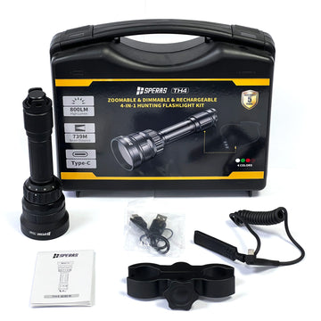 Speras TH4 Hunting Flashlight Kit (White, Green, Red, IR)