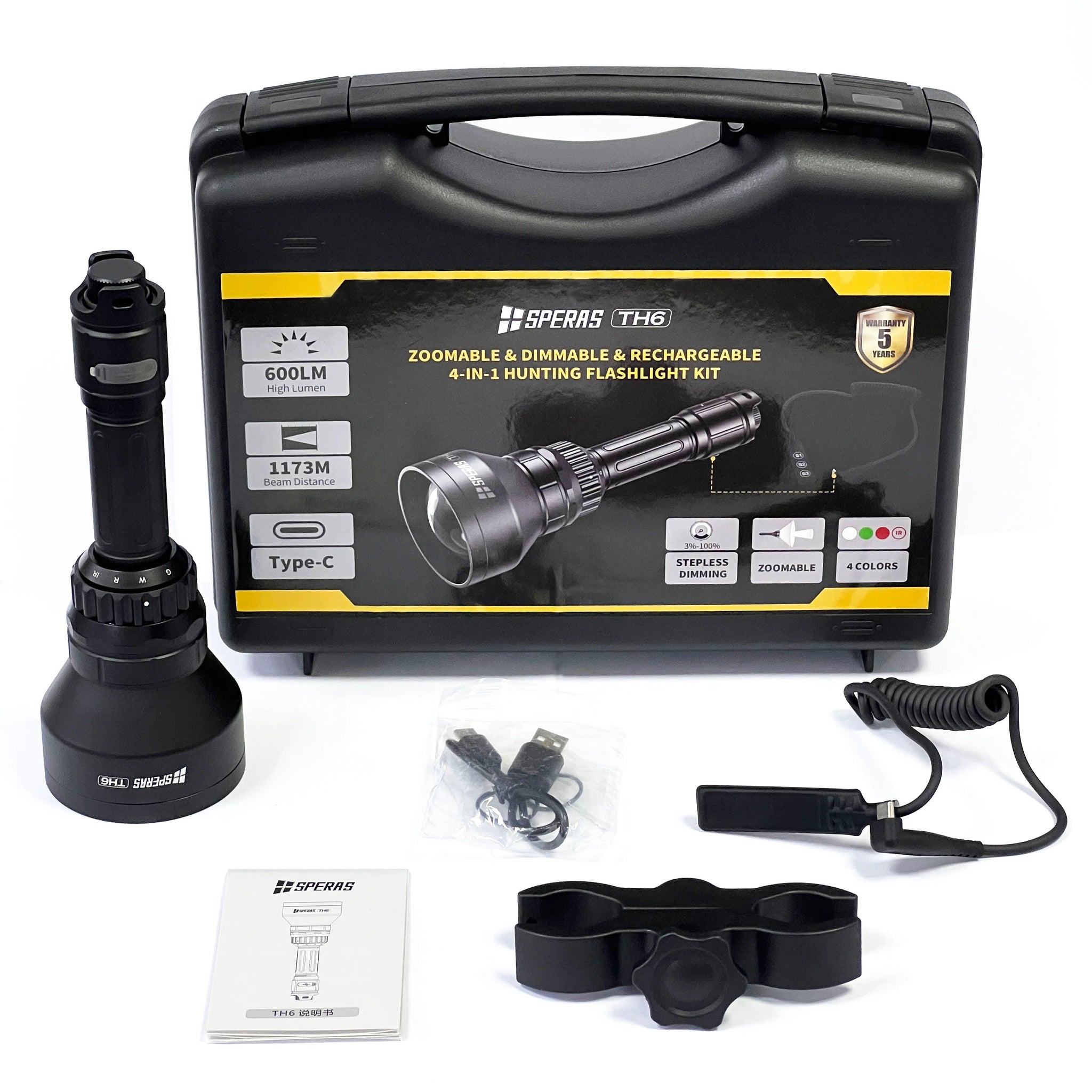 Speras TH6K 600lm Infrared Torch IR850